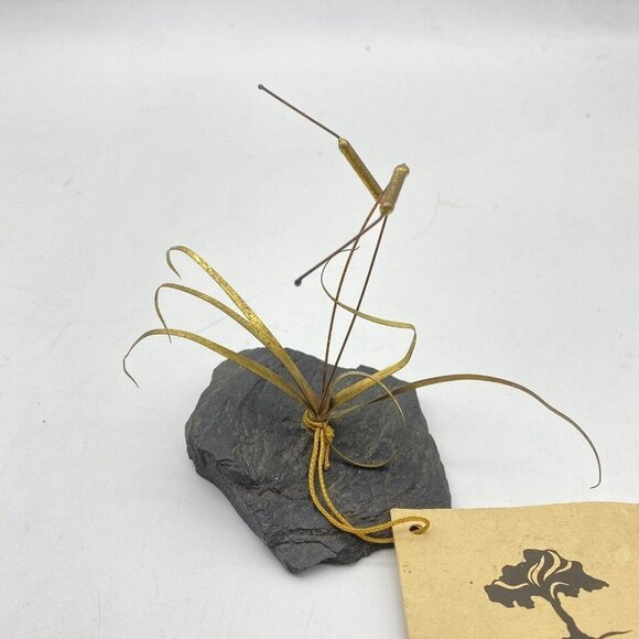 Artes Metalicas Jake R. Flores Vintage MCM Plant Metal and Quartz Sculpture - Picture 3 of 16